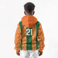 Cote d'Ivoire N'glo Wa Klo Custom Kid Hoodie Baoule Textile Edition