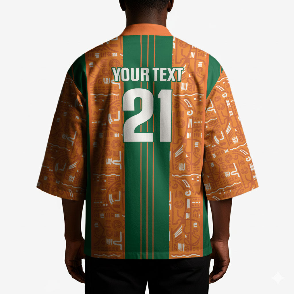 Cote d'Ivoire N'glo Wa Klo Custom Kimono Baoule Textile Edition