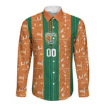 Cote d'Ivoire N'glo Wa Klo Custom Long Sleeve Button Shirt Baoule Textile Edition