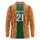 Cote d'Ivoire N'glo Wa Klo Custom Long Sleeve Polo Shirt Baoule Textile Edition