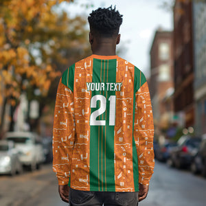 Cote d'Ivoire N'glo Wa Klo Custom Long Sleeve Shirt Baoule Textile Edition