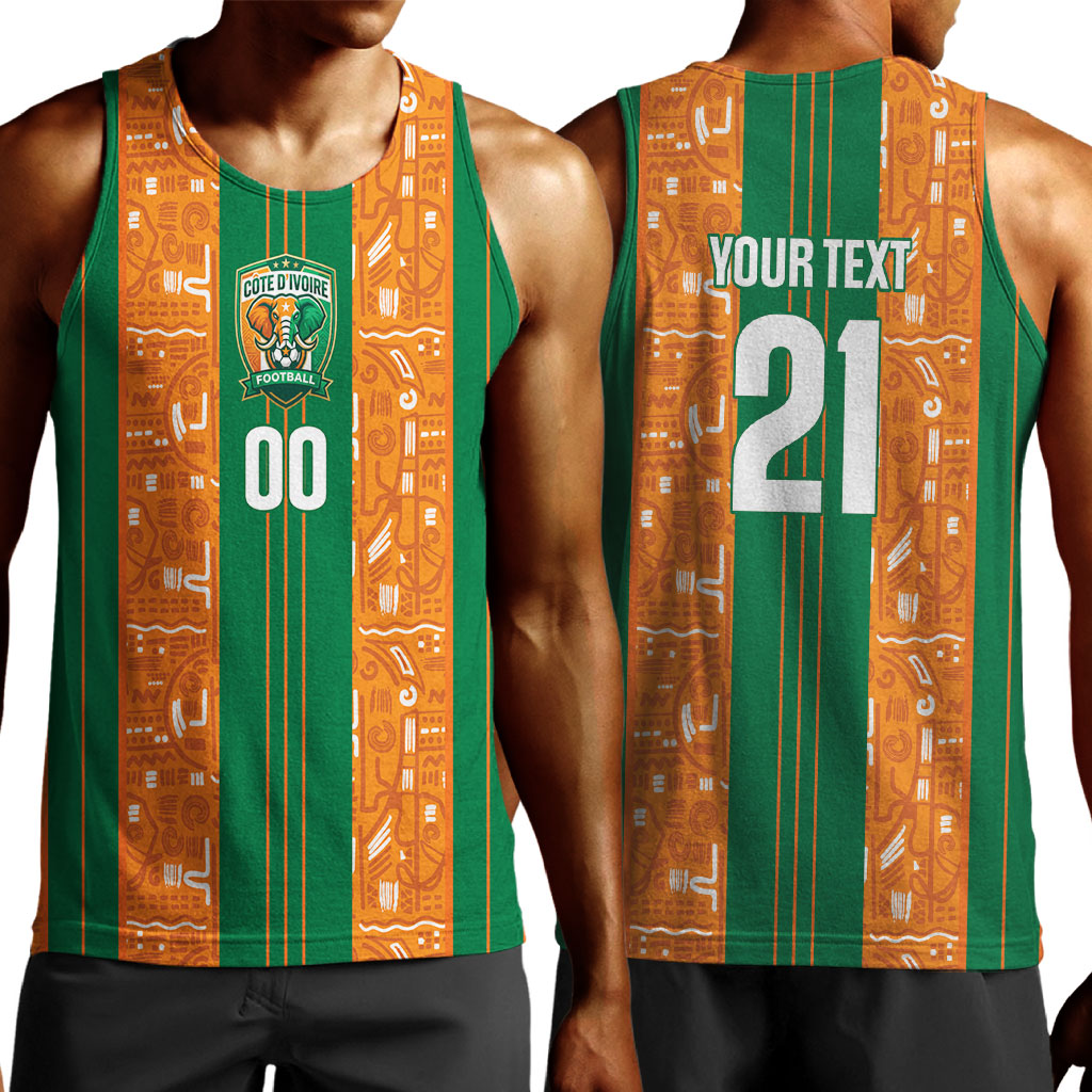 Cote d'Ivoire N'glo Wa Klo Custom Men Tank Top Baoule Textile Edition