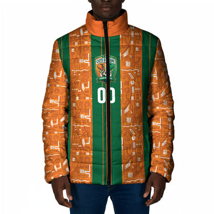 Cote d'Ivoire N'glo Wa Klo Custom Padded Jacket Baoule Textile Edition