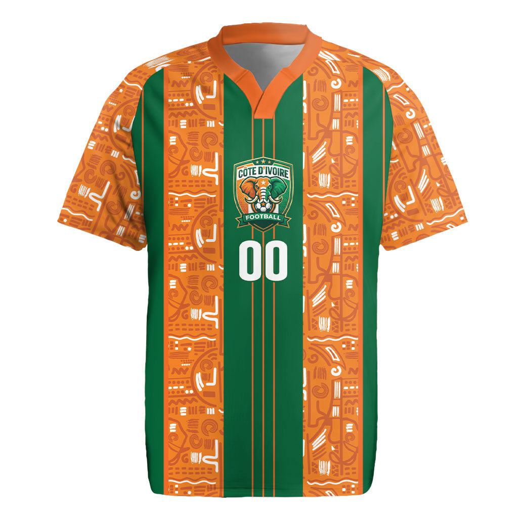 Cote d'Ivoire N'glo Wa Klo Custom Rugby Jersey Baoule Textile Edition