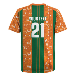 Cote d'Ivoire N'glo Wa Klo Custom Rugby Jersey Baoule Textile Edition