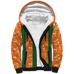 Cote d'Ivoire N'glo Wa Klo Custom Sherpa Hoodie Baoule Textile Edition
