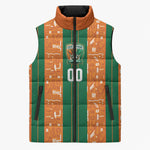 Cote d'Ivoire N'glo Wa Klo Custom Sleeveless Puffer Jacket Baoule Textile Edition