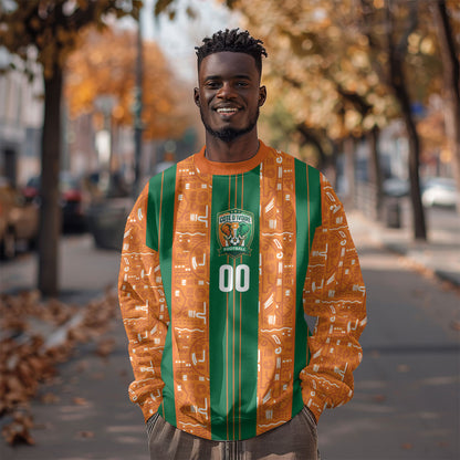 Cote d'Ivoire N'glo Wa Klo Custom Sweatshirt Baoule Textile Edition