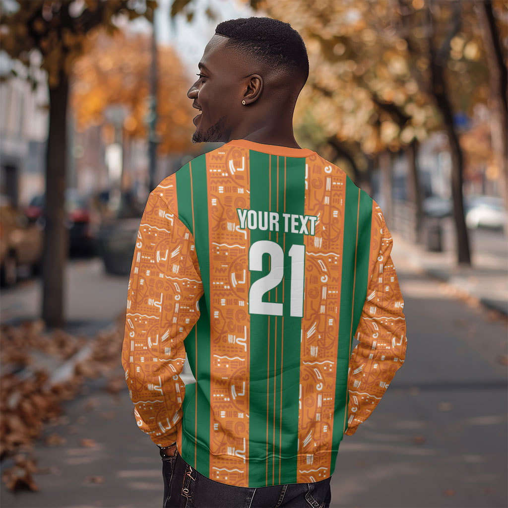 Cote d'Ivoire N'glo Wa Klo Custom Sweatshirt Baoule Textile Edition