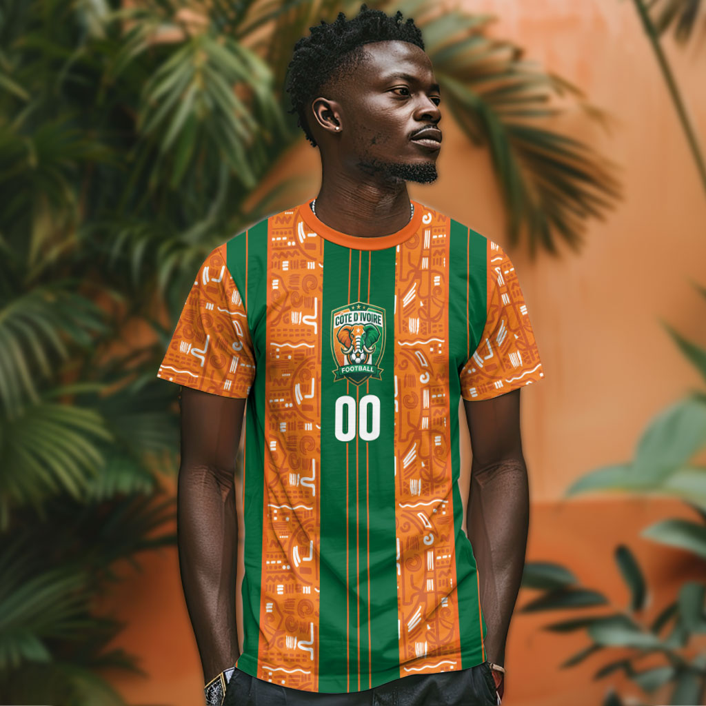 Cote d'Ivoire N'glo Wa Klo Custom T shirt Baoule Textile Edition