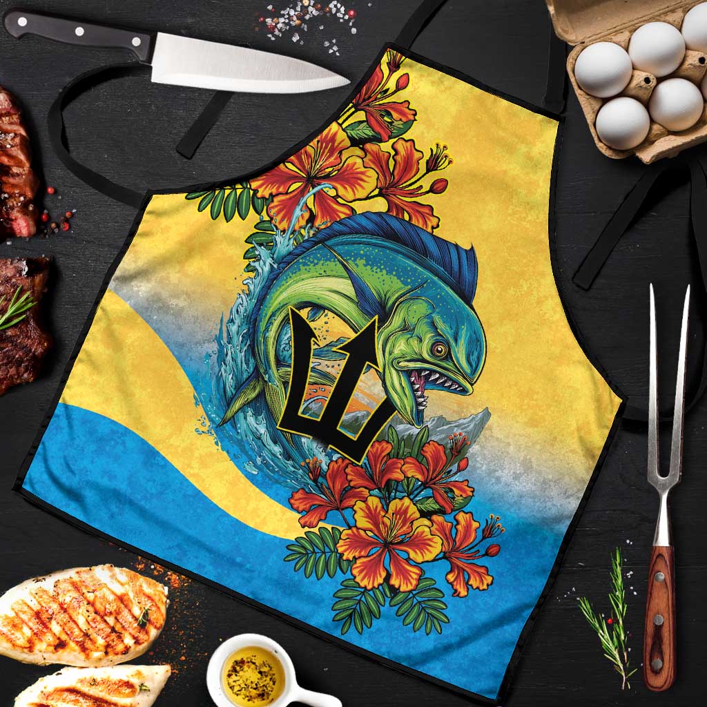 Black Barbadians Mahi-mahi Trident Apron