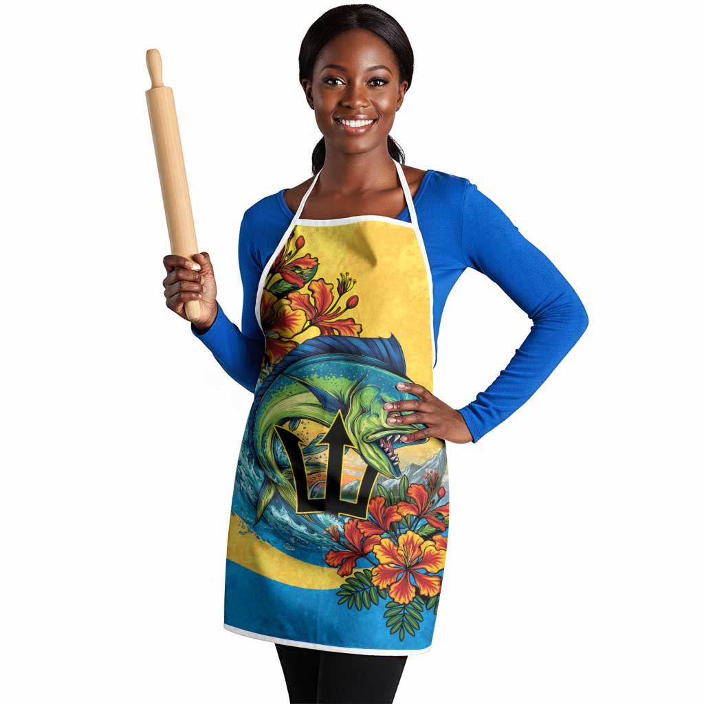 Black Barbadians Mahi-mahi Trident Apron