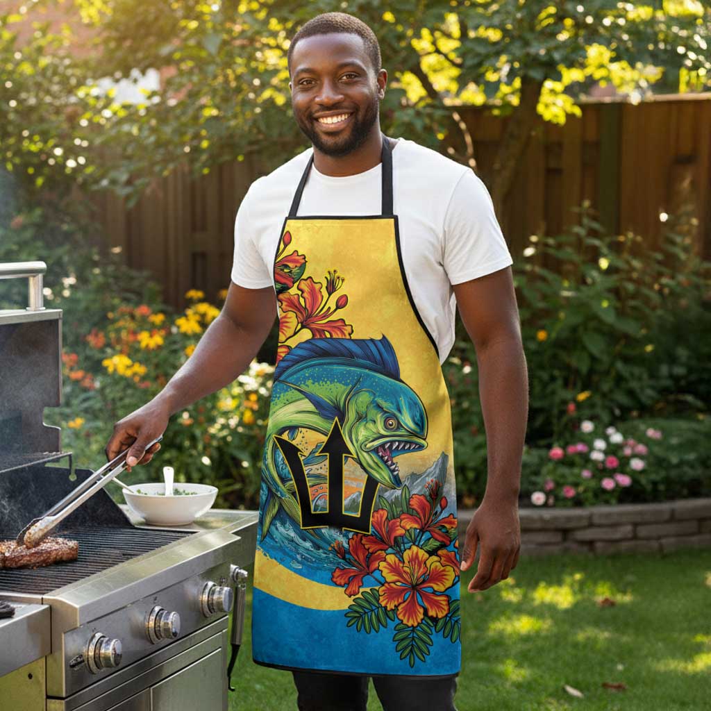 Black Barbadians Mahi-mahi Trident Apron