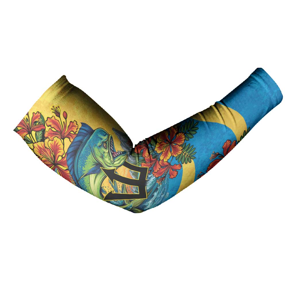 Black Barbadians Mahi-mahi Trident Arm Sleeves