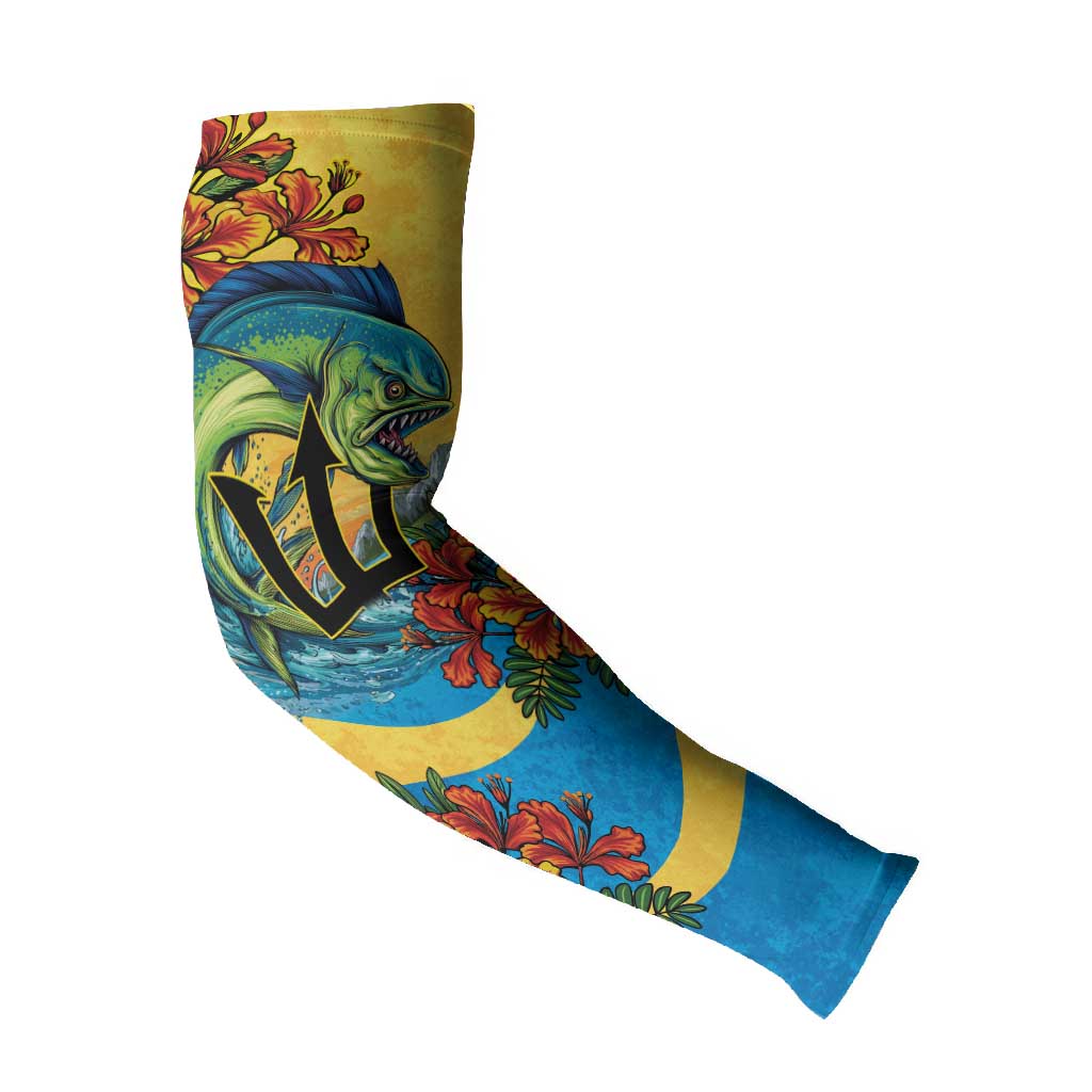 Black Barbadians Mahi-mahi Trident Arm Sleeves