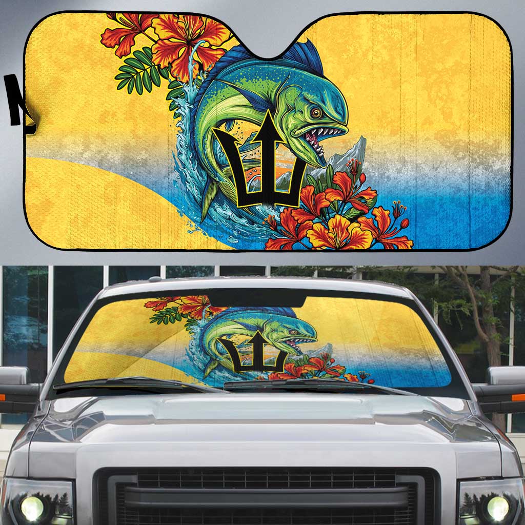 Black Barbadians Mahi-mahi Trident Auto Sun Shade