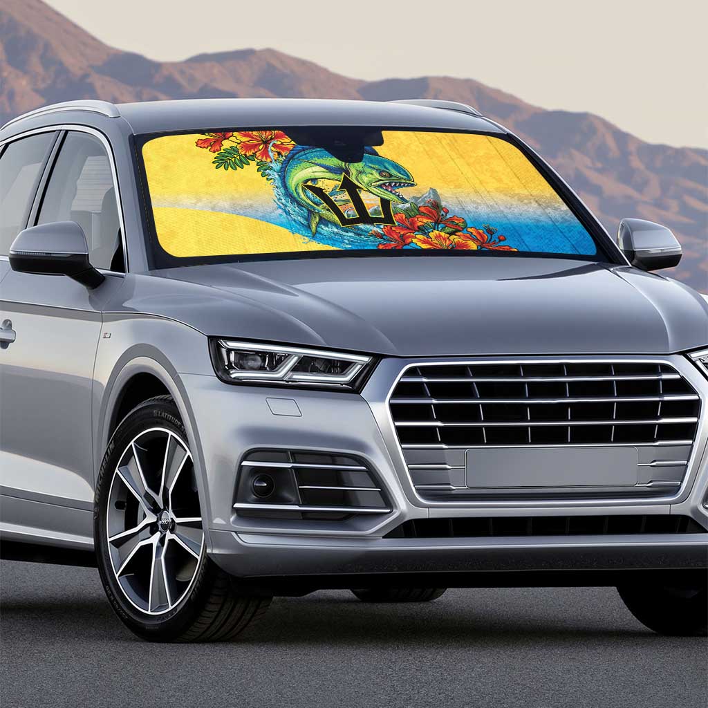 Black Barbadians Mahi-mahi Trident Auto Sun Shade