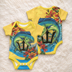 Black Barbadians Mahi-mahi Trident Baby Onesie