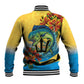 Black Barbadians Mahi-mahi Trident Baseball Jacket - African Pride