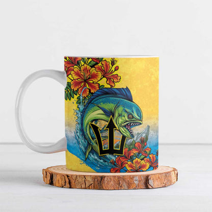 Black Barbadians Mahi-mahi Trident Ceramic Mug