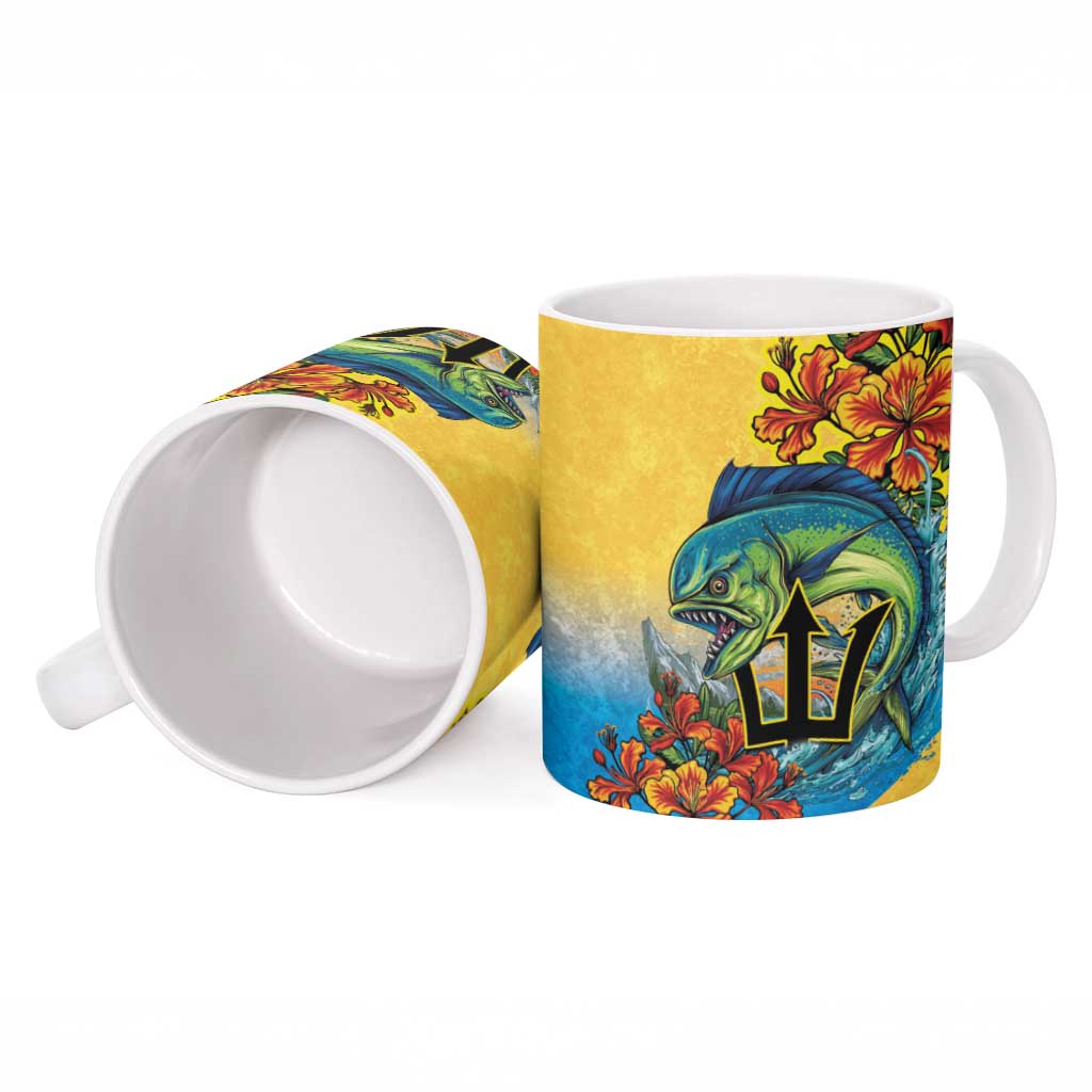Black Barbadians Mahi-mahi Trident Ceramic Mug