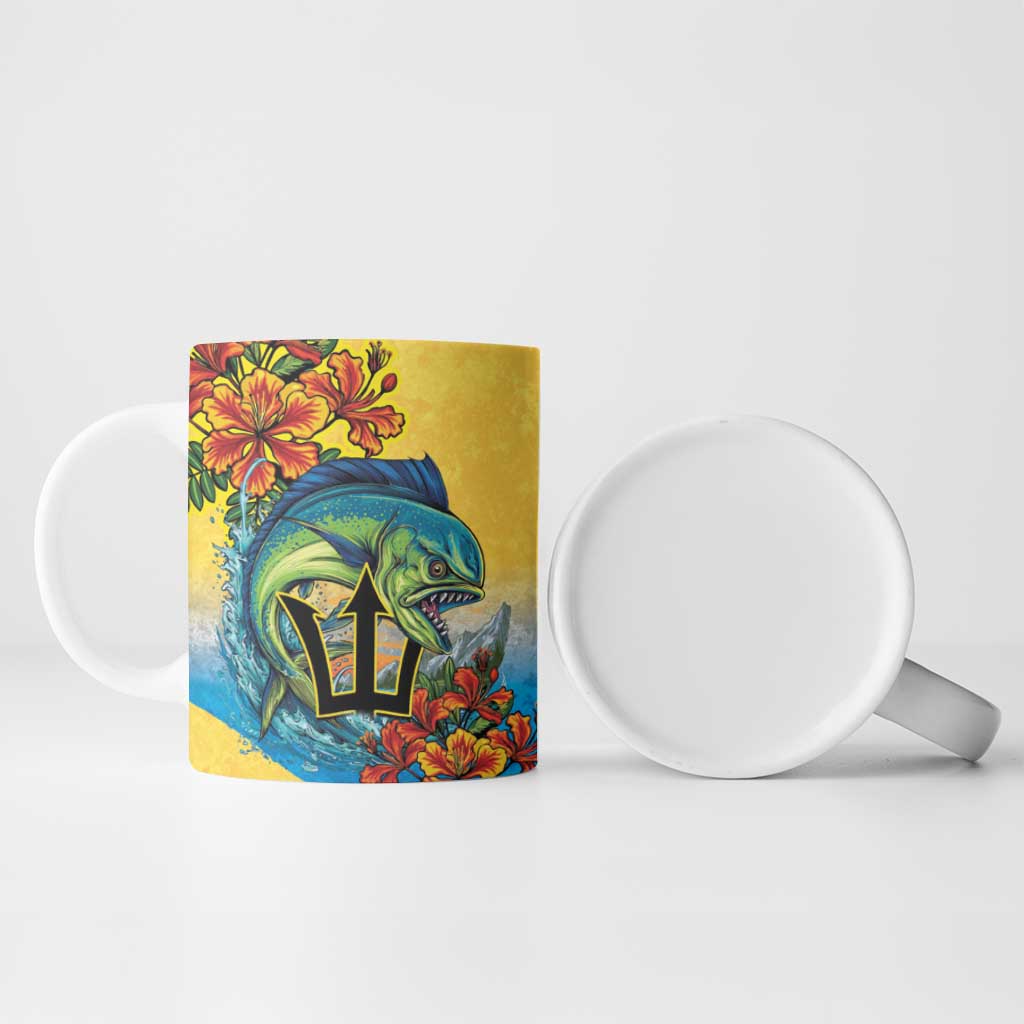 Black Barbadians Mahi-mahi Trident Ceramic Mug