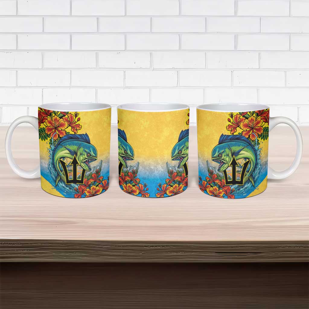 Black Barbadians Mahi-mahi Trident Ceramic Mug