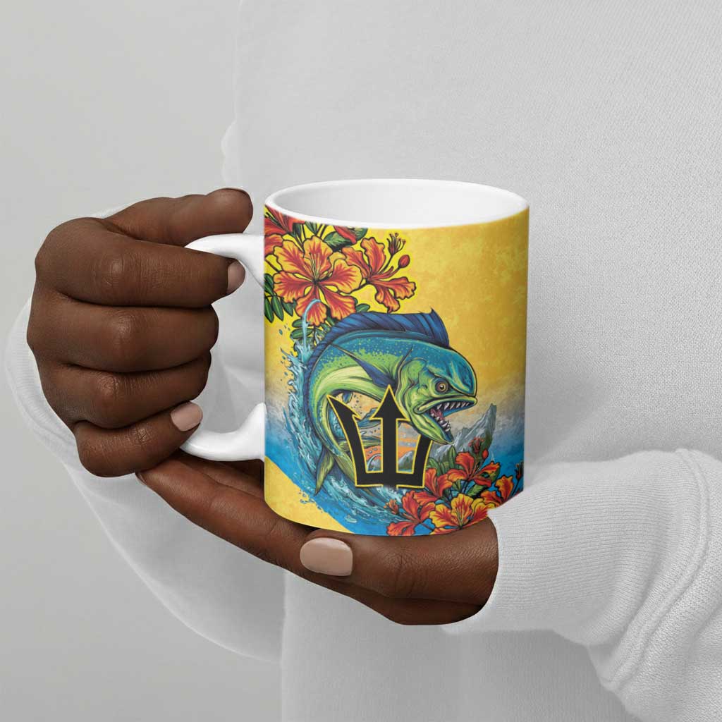 Black Barbadians Mahi-mahi Trident Ceramic Mug