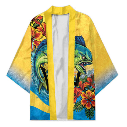 Black Barbadians Mahi-mahi Trident Kimono