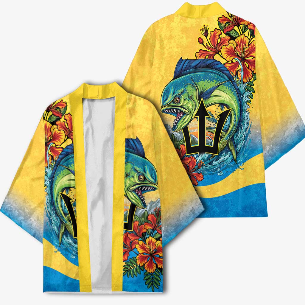 Black Barbadians Mahi-mahi Trident Kimono