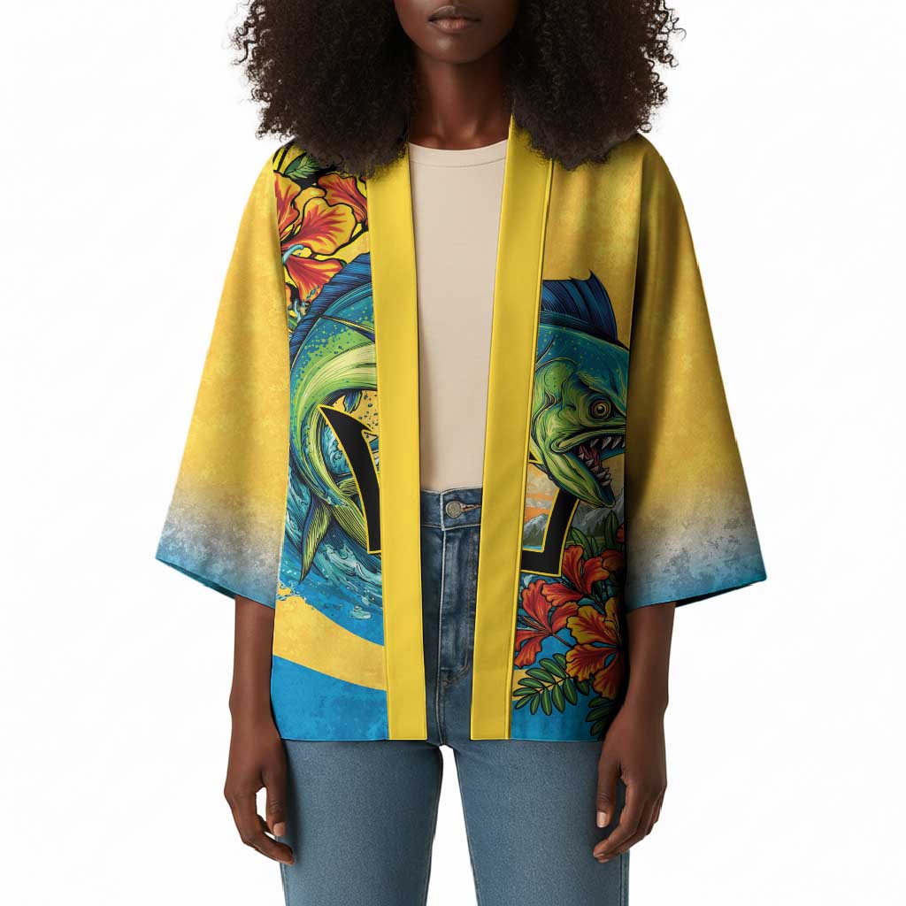 Black Barbadians Mahi-mahi Trident Kimono