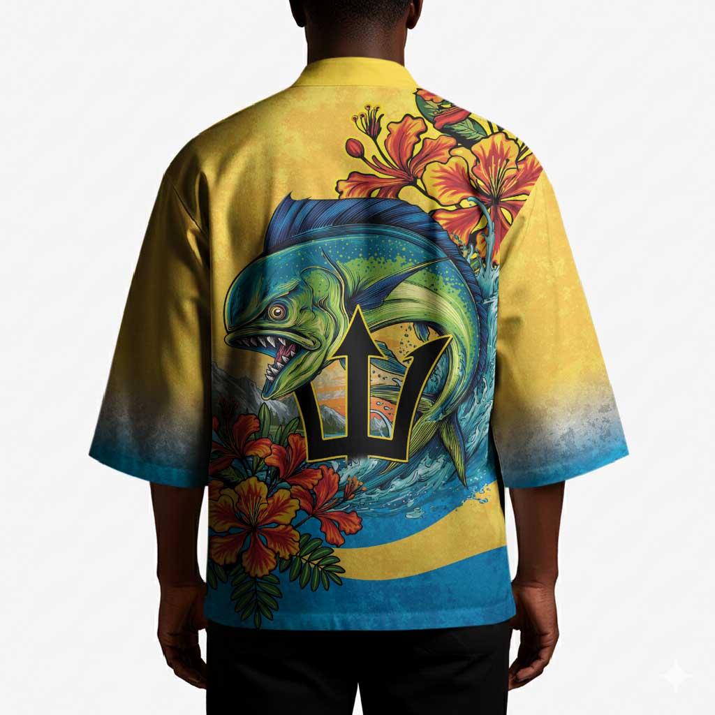 Black Barbadians Mahi-mahi Trident Kimono