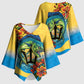 Black Barbadians Mahi-mahi Trident Kimono Sleeve Blouse