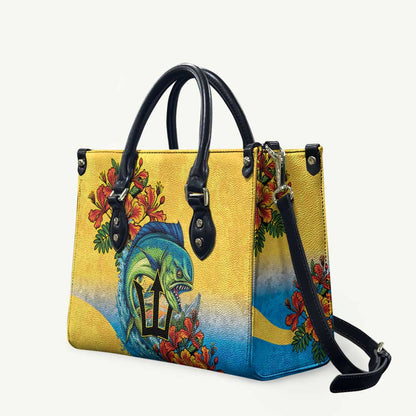Black Barbadians Mahi-mahi Trident Leather Bag