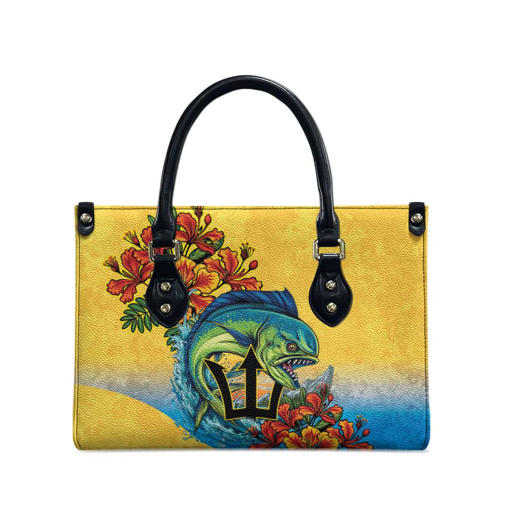 Black Barbadians Mahi-mahi Trident Leather Bag