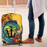 Black Barbadians Mahi-mahi Trident Luggage Cover - African Pride