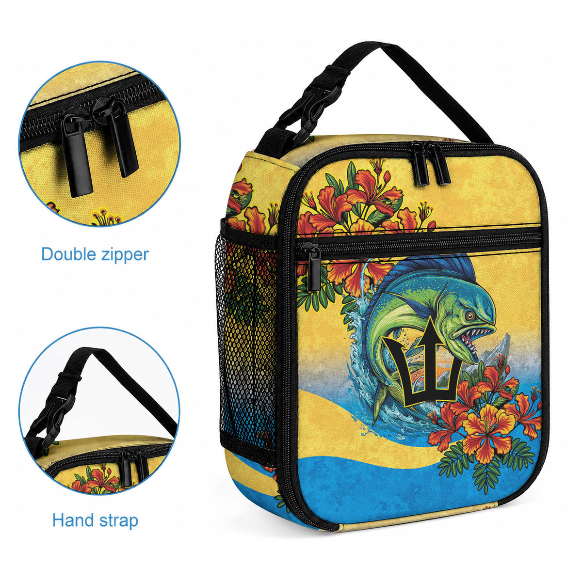 Black Barbadians Mahi-mahi Trident Lunch Bag