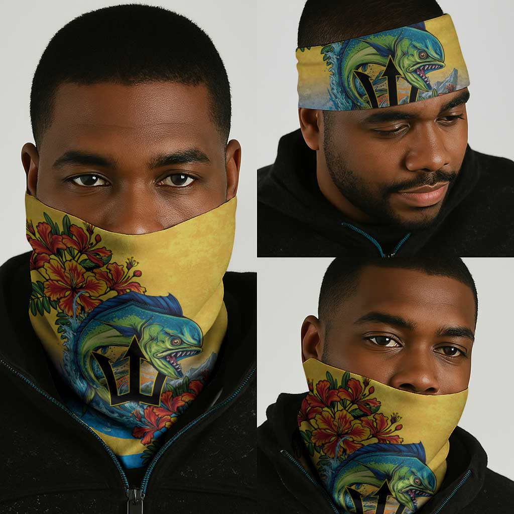 Black Barbadians Mahi-mahi Trident Neck Gaiter LT9