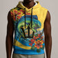 Black Barbadians Mahi-mahi Trident Sleeveless Hoodie - African Pride