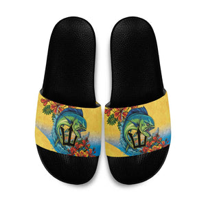 Black Barbadians Mahi-mahi Trident Slide Sandals