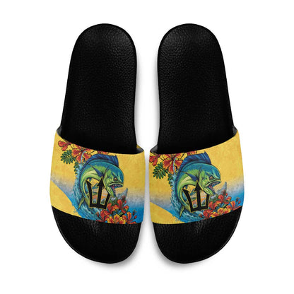Black Barbadians Mahi-mahi Trident Slide Sandals