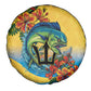 Black Barbadians Mahi-mahi Trident Spare Tire Cover - African Pride