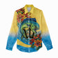 Black Barbadians Mahi-mahi Trident Women Casual Shirt - African Pride