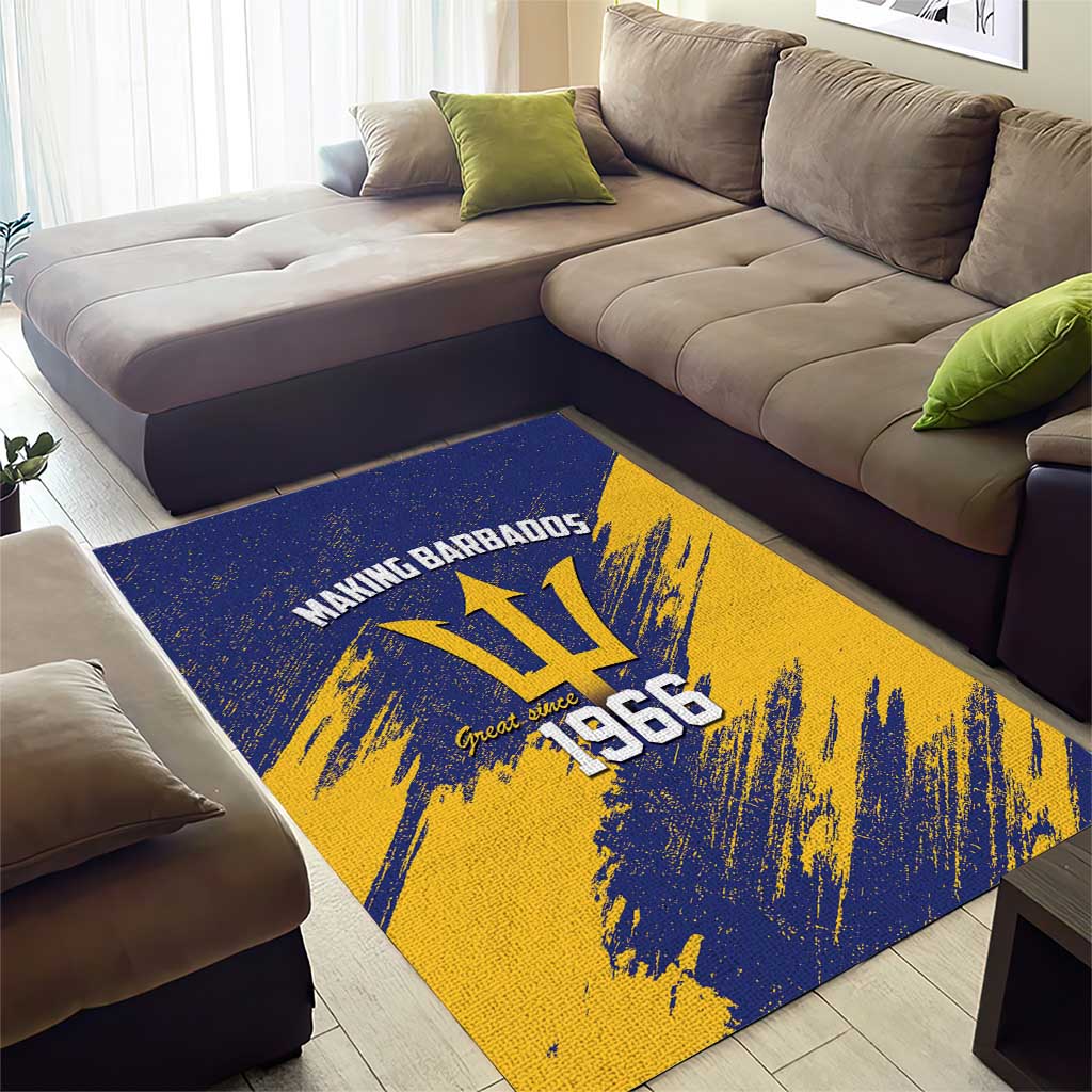 Black Barbadians Pride Est 1966 Area Rug - African Pride