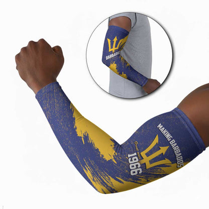 Black Barbadians Pride Est 1966 Arm Sleeves