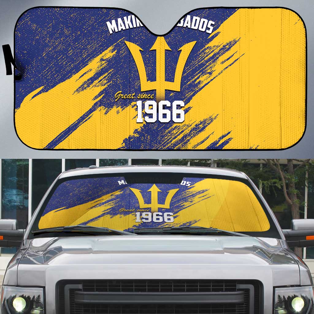 Black Barbadians Pride Est 1966 Auto Sun Shade
