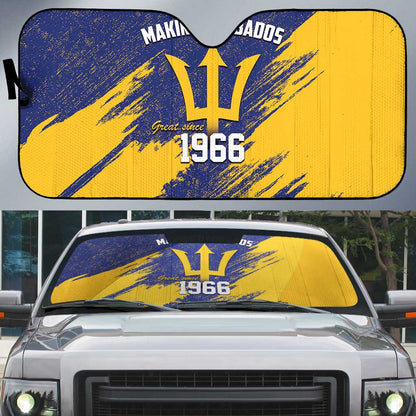 Black Barbadians Pride Est 1966 Auto Sun Shade