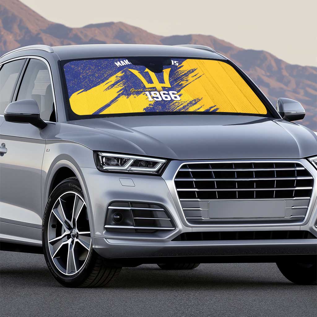 Black Barbadians Pride Est 1966 Auto Sun Shade
