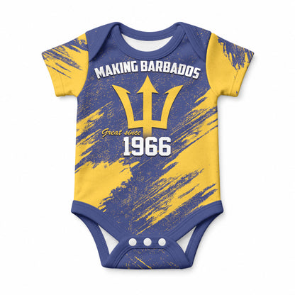 Black Barbadians Pride Est 1966 Baby Onesie