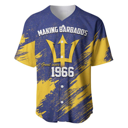 Black Barbadians Pride Est 1966 Baseball Jersey - African Pride